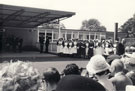 View: p3047 Black and White Photograph of the opening of the Outpatients Department at the Chester Royal Infirmary. Group of nursing staff and guests seated.
