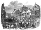 View: p4727 Race for the Chester Cup, Roodee, and Street Scenes on Chester Cup day , from The Illustrated London News