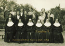 View: p5104 Reverend Mother with Nuns & Staff at the Ursuline Convent