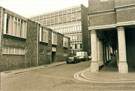 View: p6522 Crook Street, rear of Merchants House with United Services Club entrance to the left.
